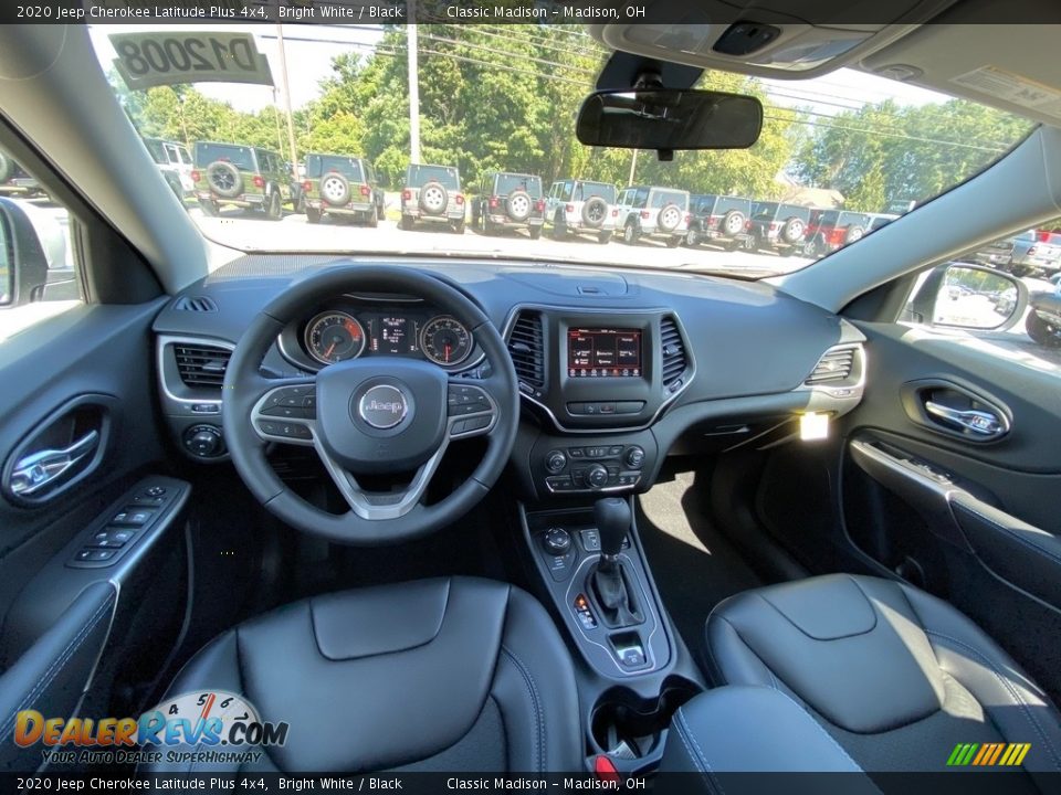 2020 Jeep Cherokee Latitude Plus 4x4 Bright White / Black Photo #4