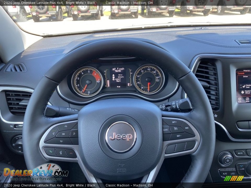 2020 Jeep Cherokee Latitude Plus 4x4 Bright White / Black Photo #5