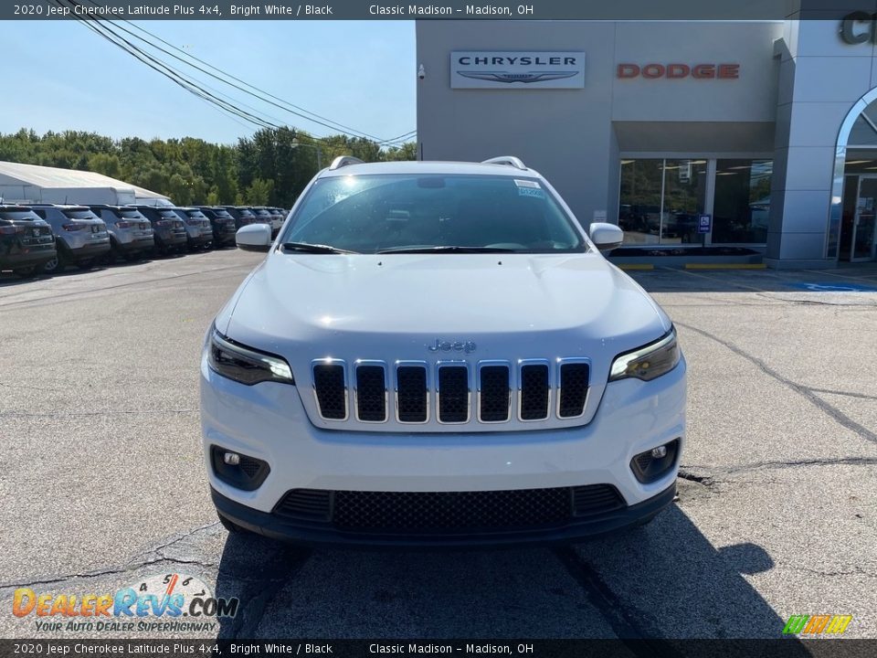 2020 Jeep Cherokee Latitude Plus 4x4 Bright White / Black Photo #7