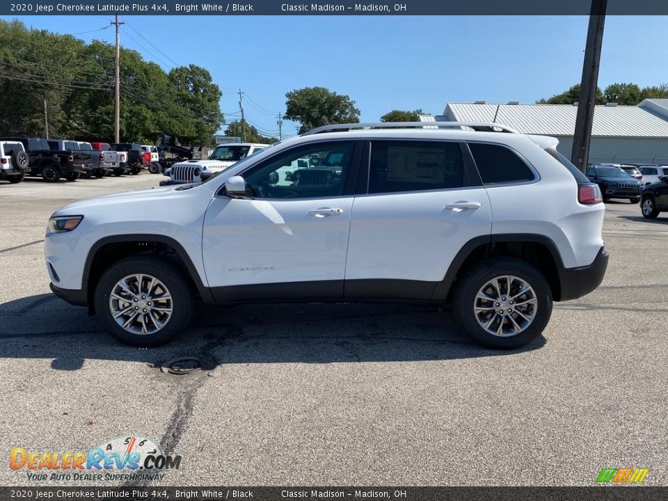 2020 Jeep Cherokee Latitude Plus 4x4 Bright White / Black Photo #8