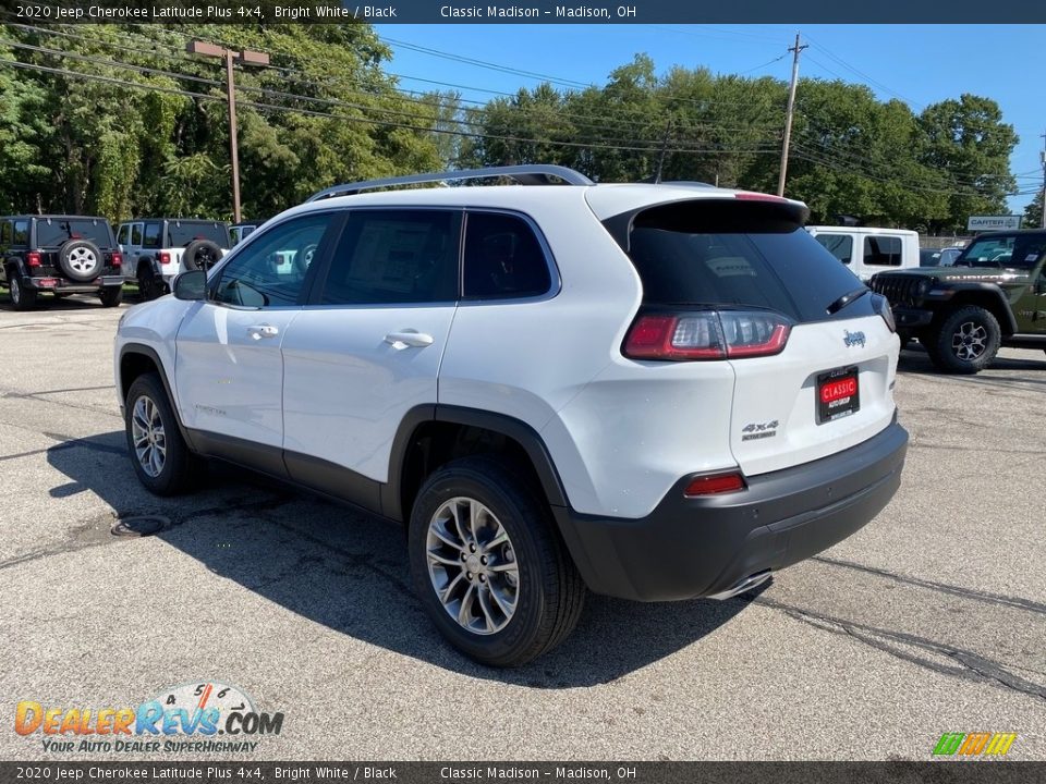 2020 Jeep Cherokee Latitude Plus 4x4 Bright White / Black Photo #9