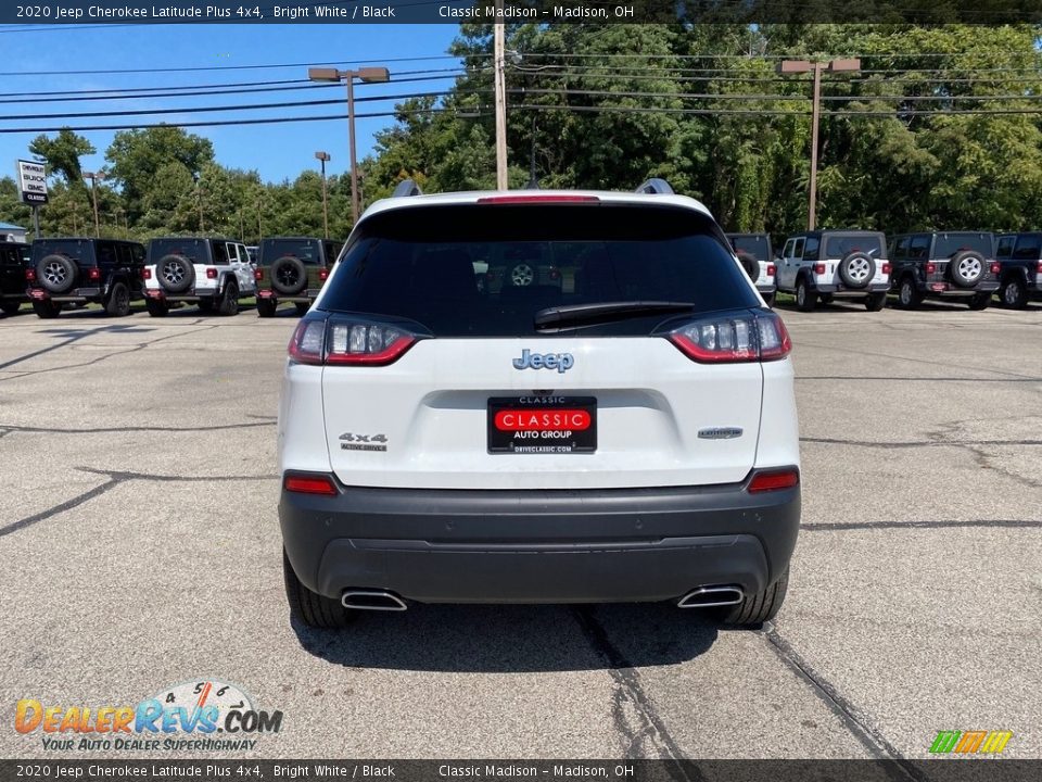 2020 Jeep Cherokee Latitude Plus 4x4 Bright White / Black Photo #10