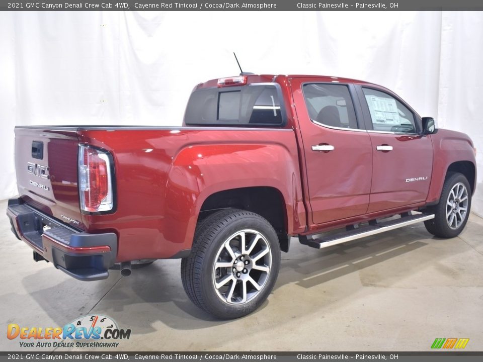 2021 GMC Canyon Denali Crew Cab 4WD Cayenne Red Tintcoat / Cocoa/Dark Atmosphere Photo #2