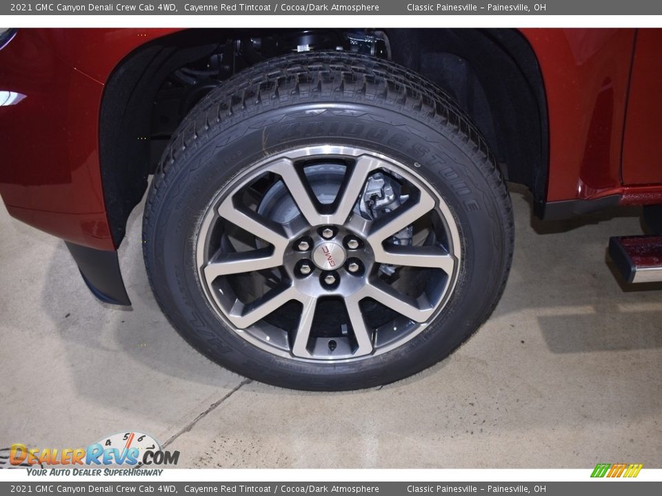 2021 GMC Canyon Denali Crew Cab 4WD Cayenne Red Tintcoat / Cocoa/Dark Atmosphere Photo #5