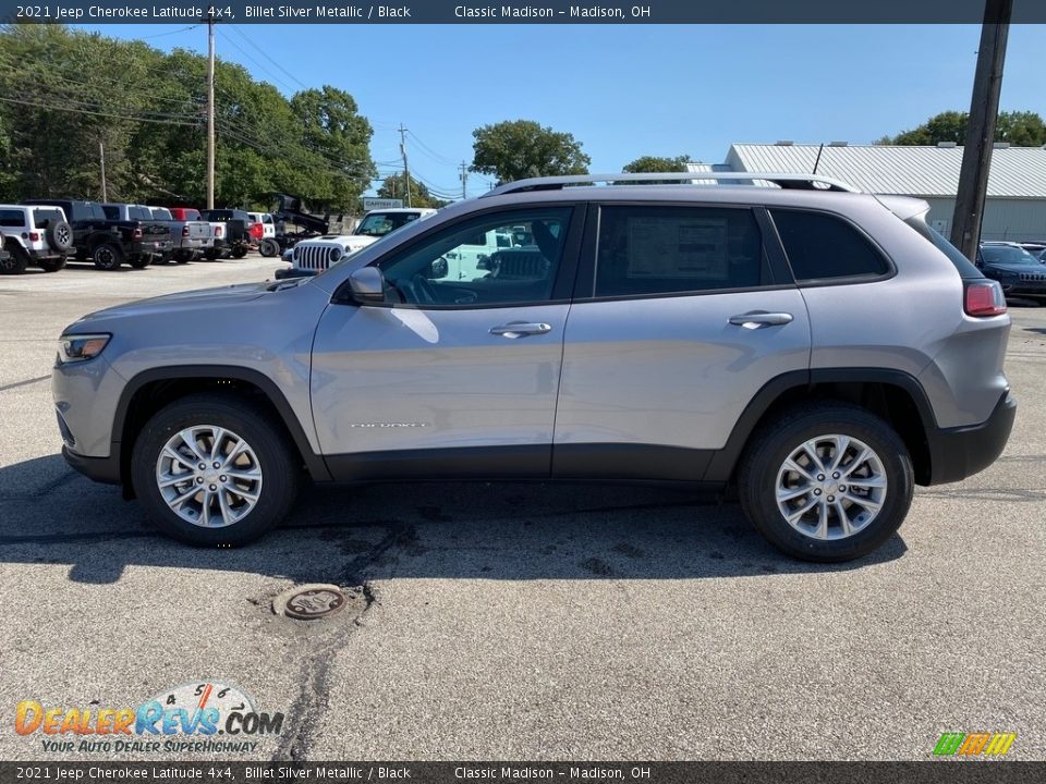 2021 Jeep Cherokee Latitude 4x4 Billet Silver Metallic / Black Photo #8