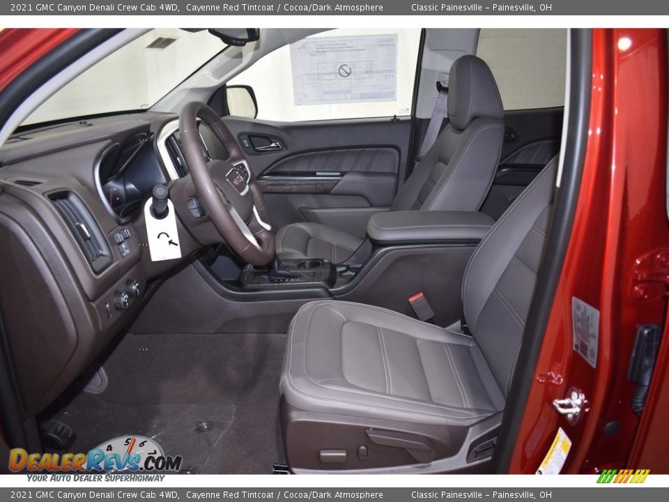 2021 GMC Canyon Denali Crew Cab 4WD Cayenne Red Tintcoat / Cocoa/Dark Atmosphere Photo #6