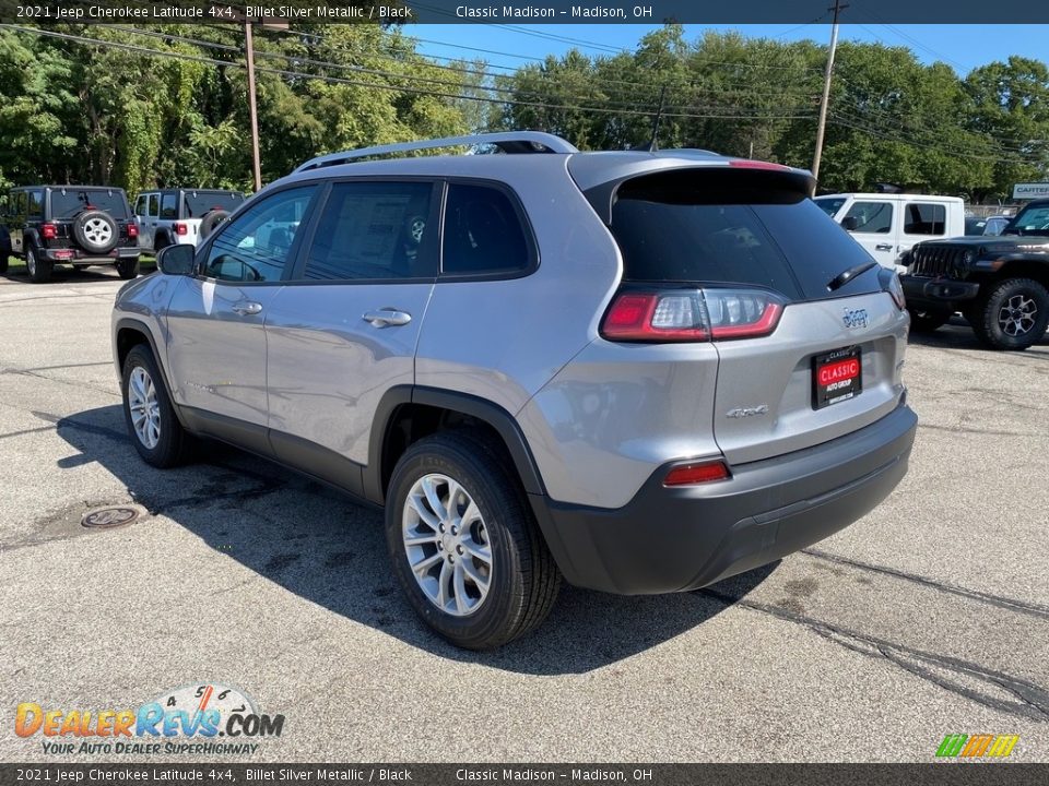 2021 Jeep Cherokee Latitude 4x4 Billet Silver Metallic / Black Photo #9