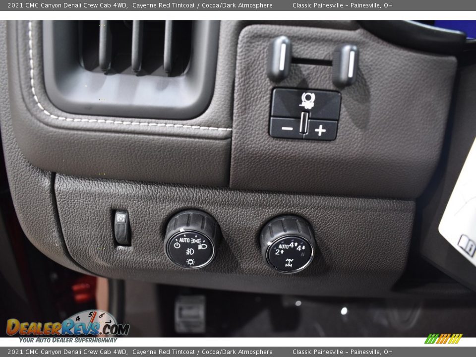 2021 GMC Canyon Denali Crew Cab 4WD Cayenne Red Tintcoat / Cocoa/Dark Atmosphere Photo #8