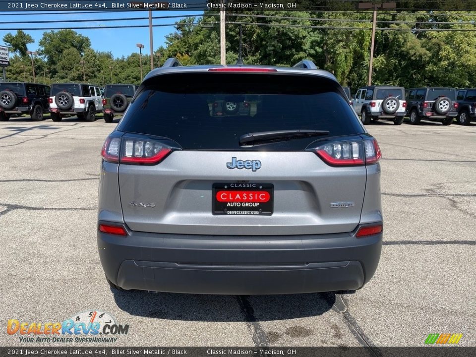 2021 Jeep Cherokee Latitude 4x4 Billet Silver Metallic / Black Photo #10