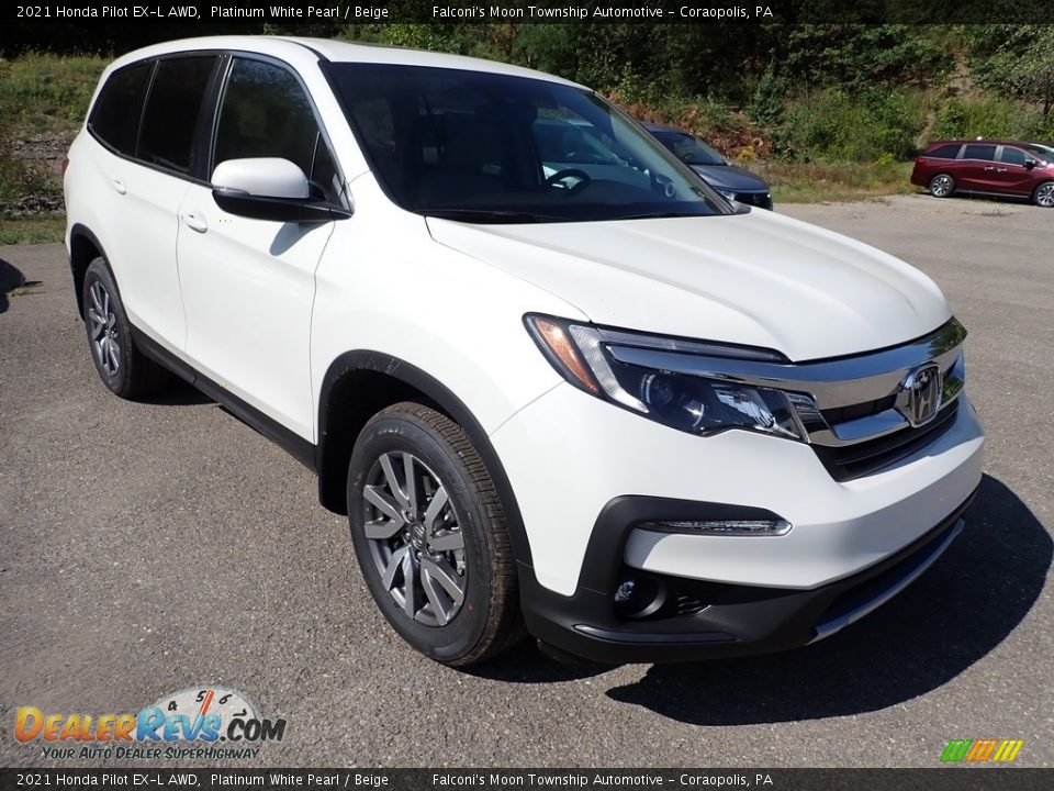 Front 3/4 View of 2021 Honda Pilot EX-L AWD Photo #6