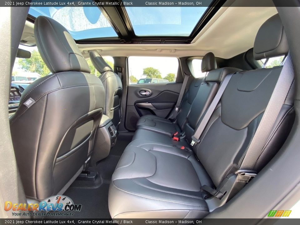 Rear Seat of 2021 Jeep Cherokee Latitude Lux 4x4 Photo #3