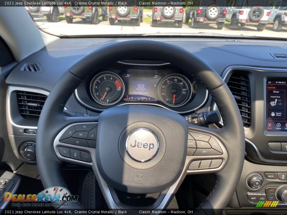 2021 Jeep Cherokee Latitude Lux 4x4 Steering Wheel Photo #5