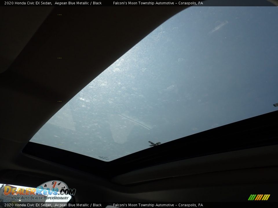 2020 Honda Civic EX Sedan Aegean Blue Metallic / Black Photo #12