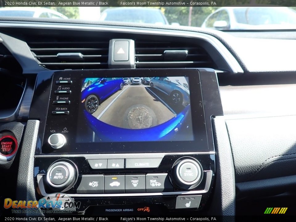 2020 Honda Civic EX Sedan Aegean Blue Metallic / Black Photo #14