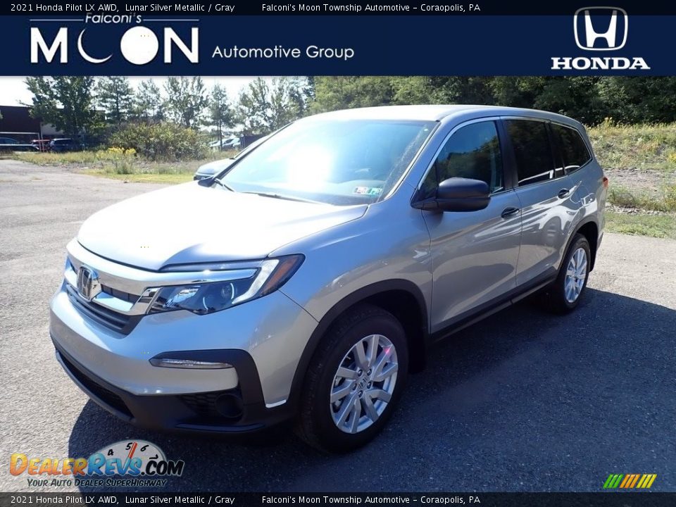 2021 Honda Pilot LX AWD Lunar Silver Metallic / Gray Photo #1