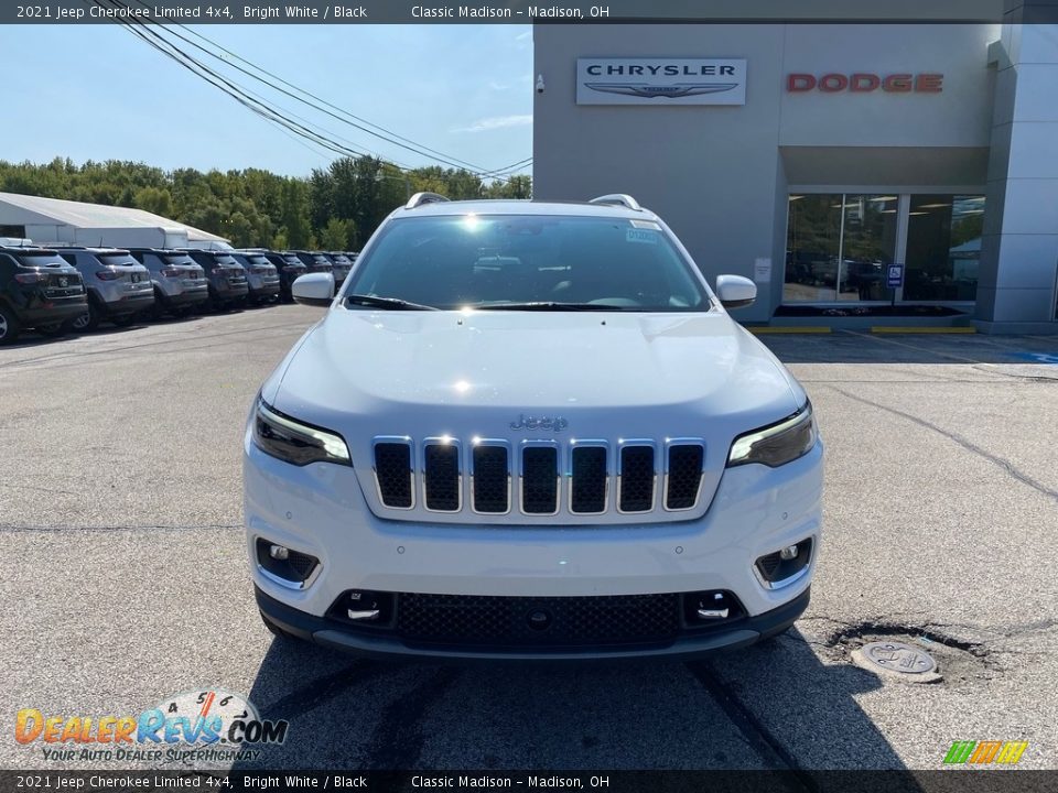 2021 Jeep Cherokee Limited 4x4 Bright White / Black Photo #7