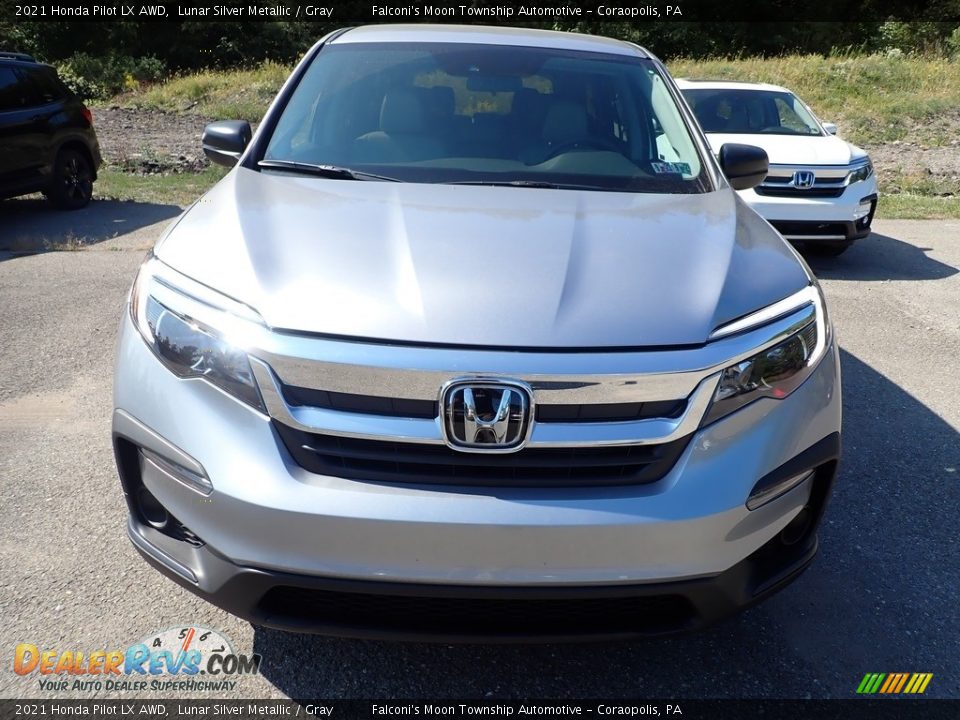 2021 Honda Pilot LX AWD Lunar Silver Metallic / Gray Photo #7