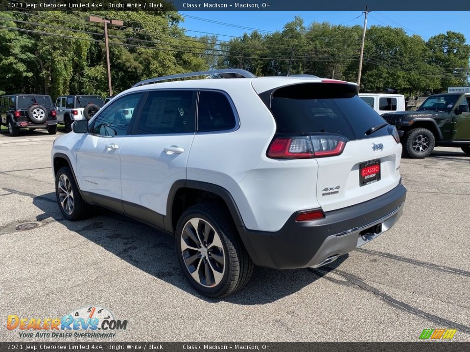 2021 Jeep Cherokee Limited 4x4 Bright White / Black Photo #9