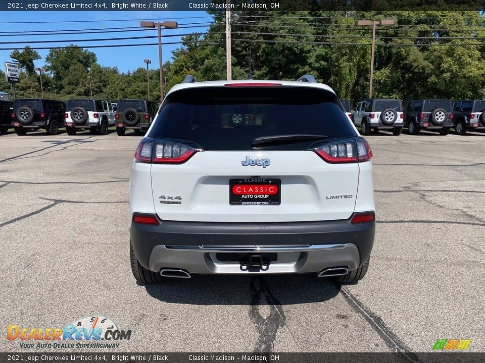 2021 Jeep Cherokee Limited 4x4 Bright White / Black Photo #10