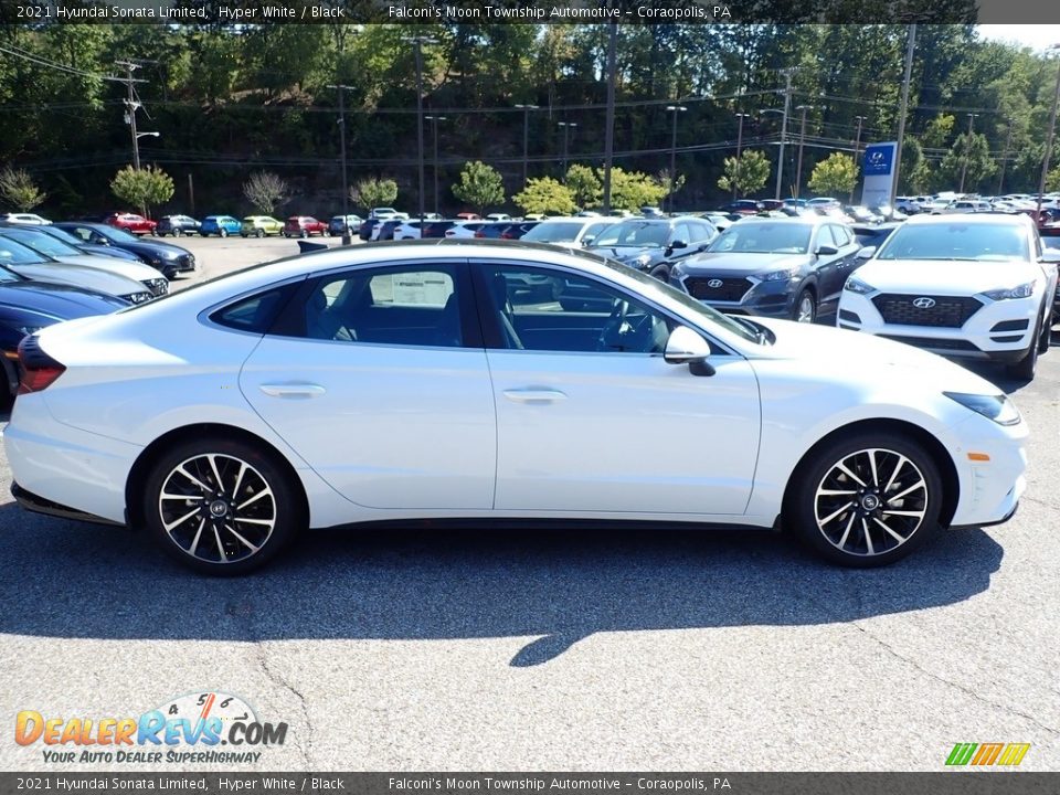 2021 Hyundai Sonata Limited Hyper White / Black Photo #1