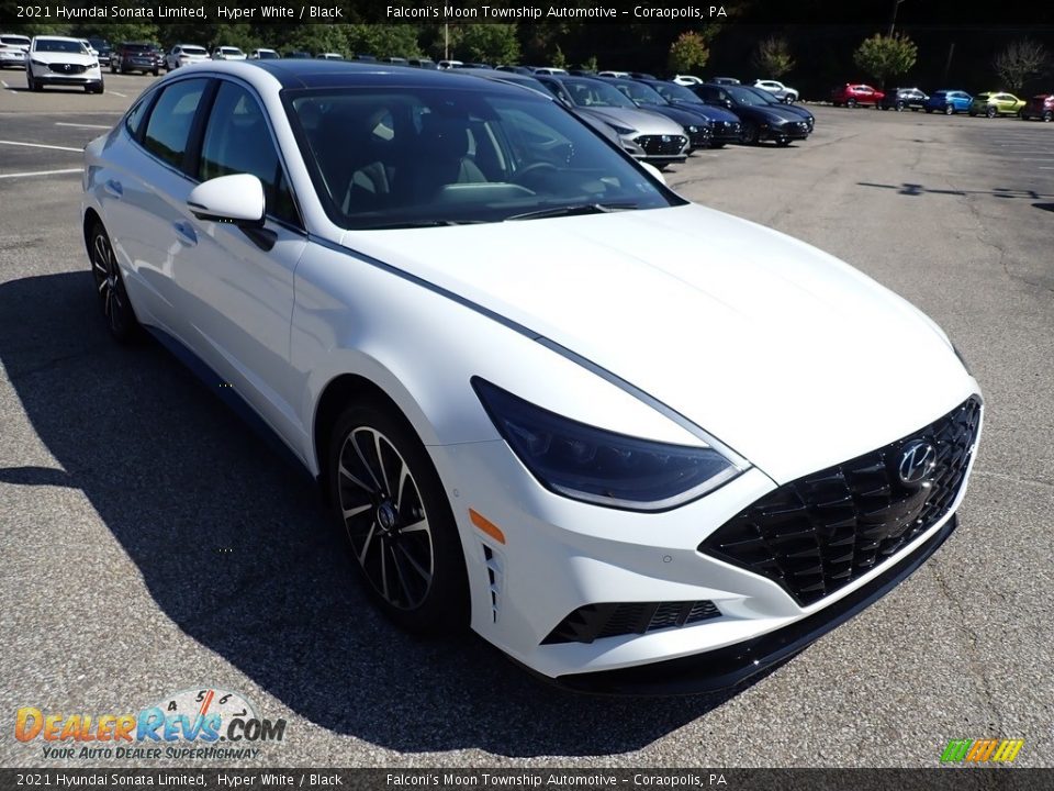 2021 Hyundai Sonata Limited Hyper White / Black Photo #3