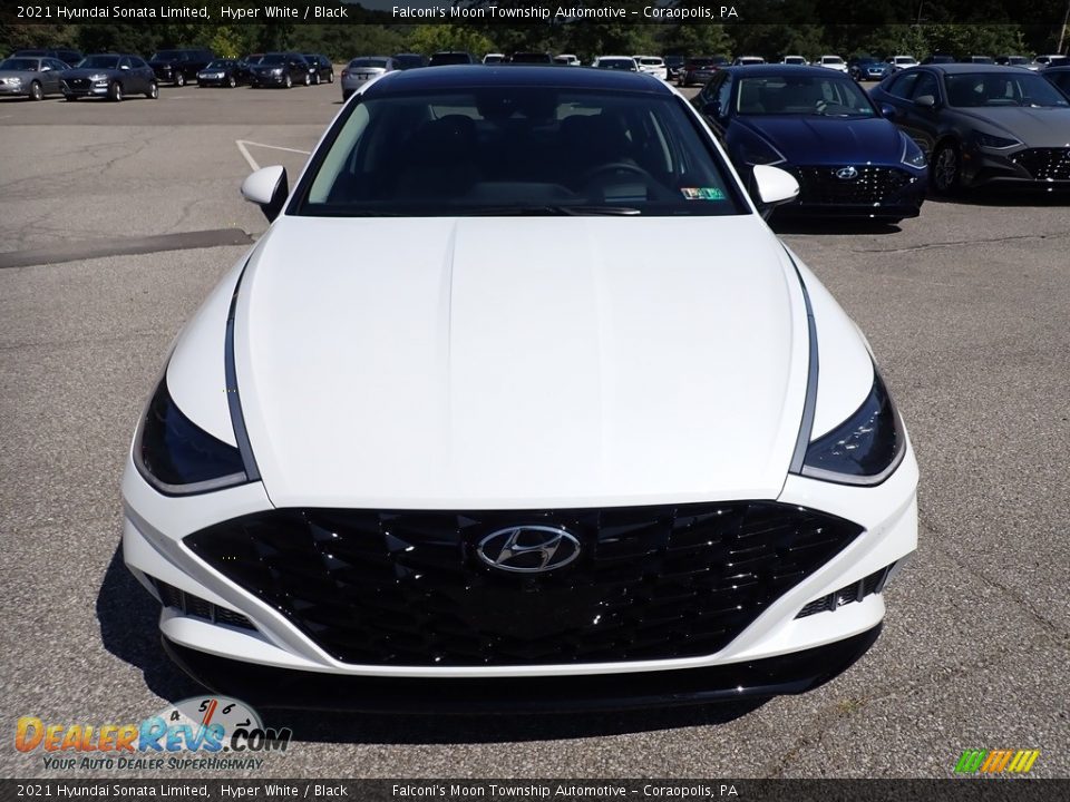 2021 Hyundai Sonata Limited Hyper White / Black Photo #4