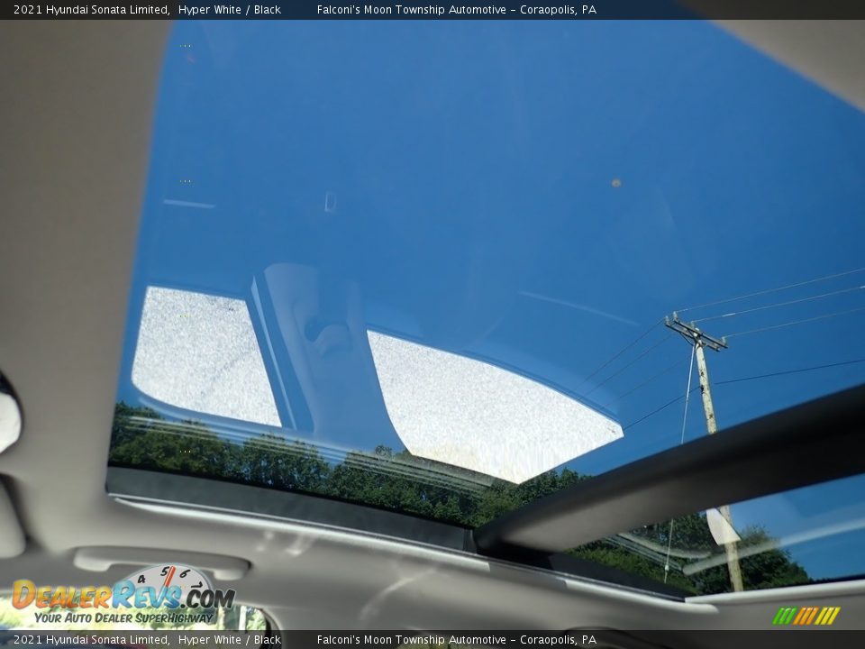 2021 Hyundai Sonata Limited Hyper White / Black Photo #13