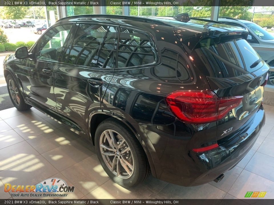 2021 BMW X3 xDrive30i Black Sapphire Metallic / Black Photo #2