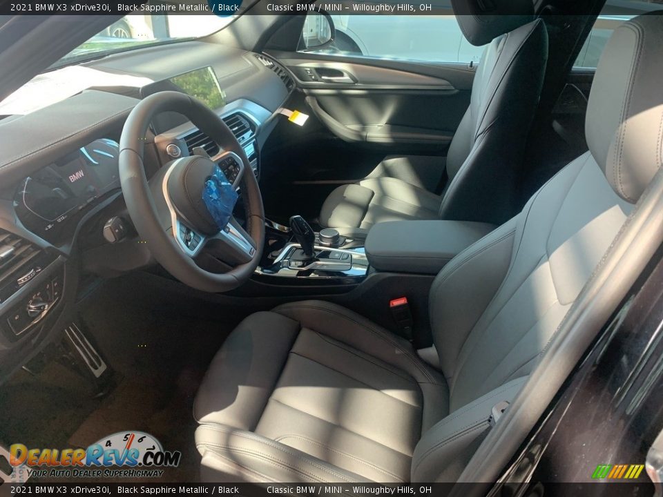 2021 BMW X3 xDrive30i Black Sapphire Metallic / Black Photo #3