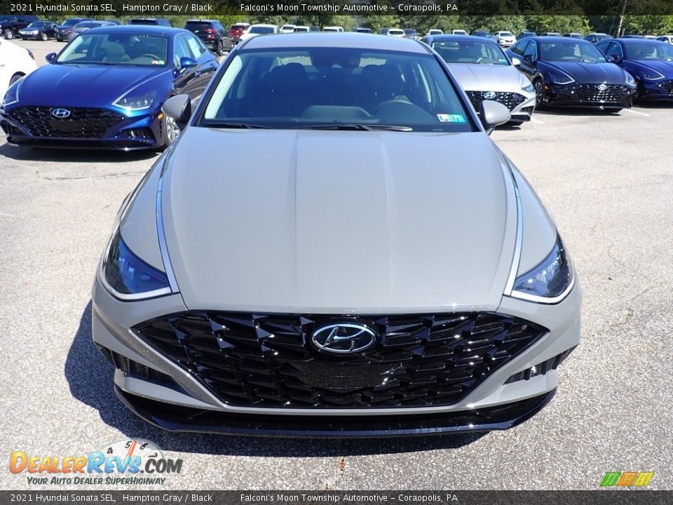 2021 Hyundai Sonata SEL Hampton Gray / Black Photo #4