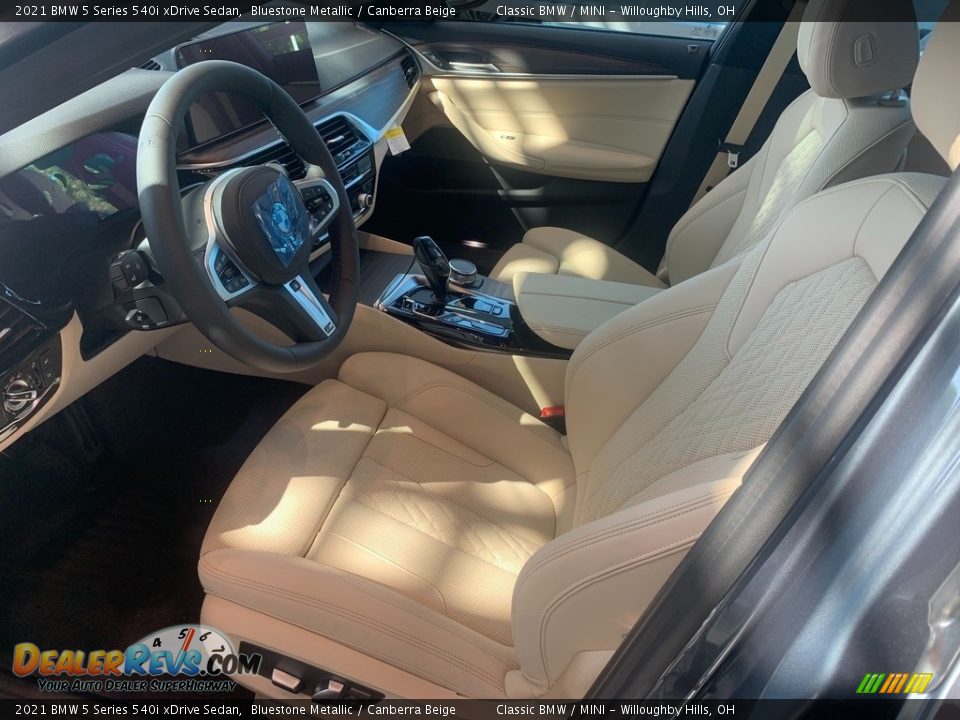 Front Seat of 2021 BMW 5 Series 540i xDrive Sedan Photo #3