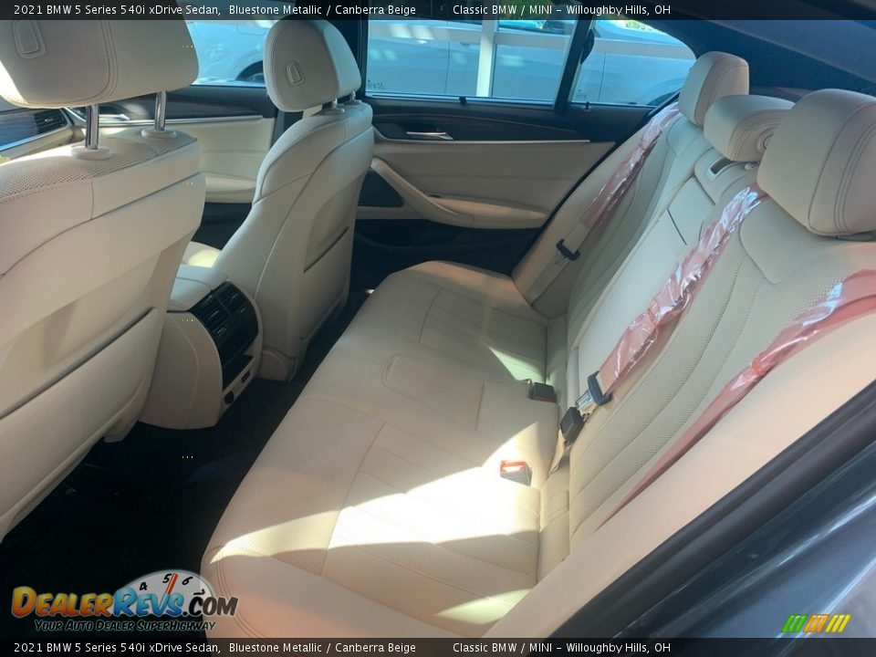 Rear Seat of 2021 BMW 5 Series 540i xDrive Sedan Photo #4