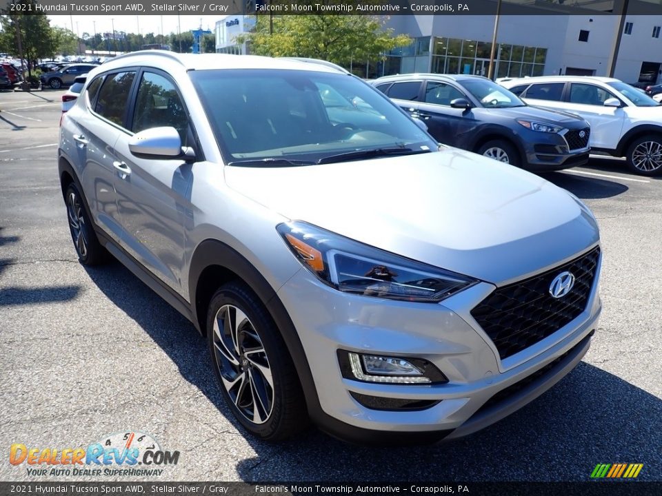 2021 Hyundai Tucson Sport AWD Stellar Silver / Gray Photo #3