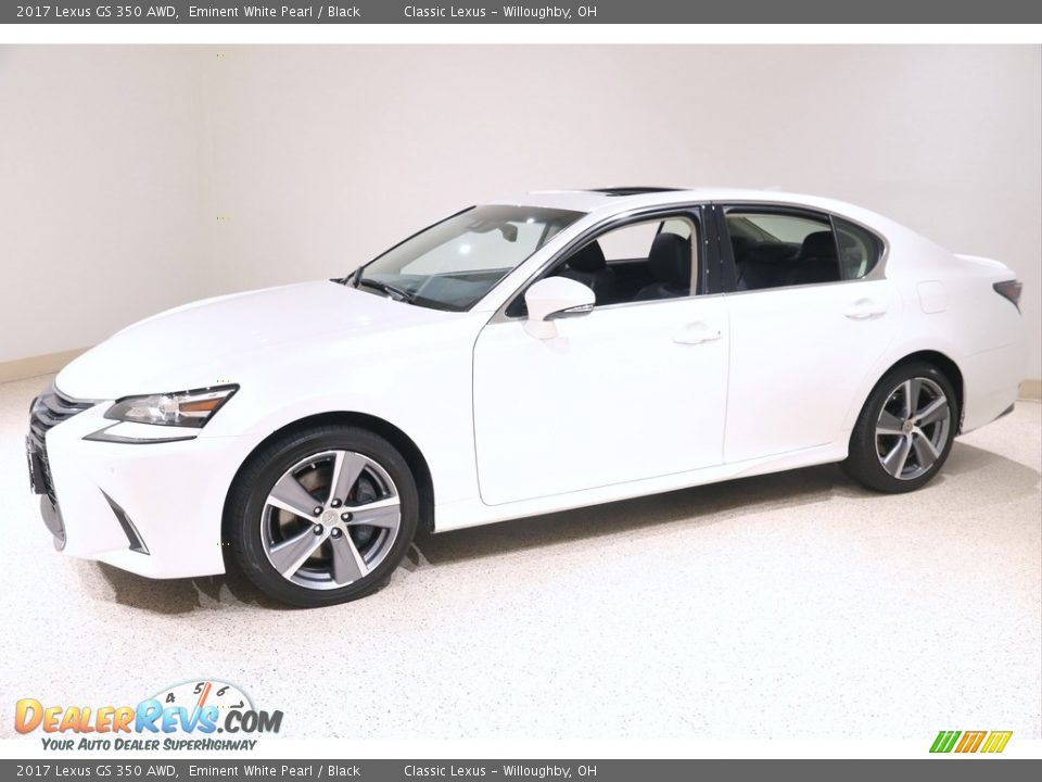 2017 Lexus GS 350 AWD Eminent White Pearl / Black Photo #3