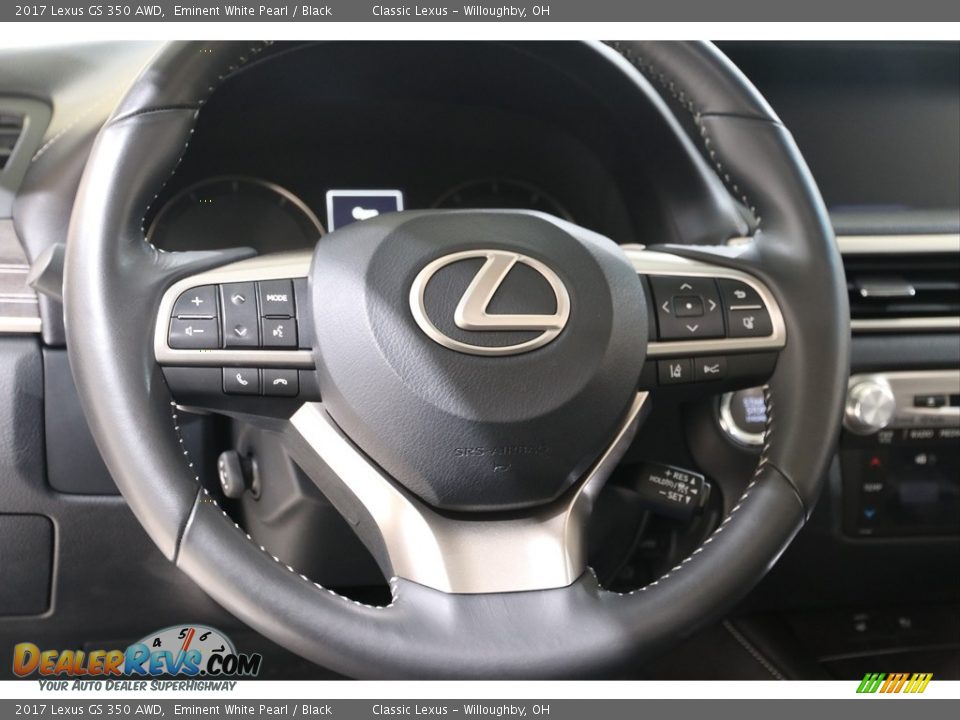 2017 Lexus GS 350 AWD Eminent White Pearl / Black Photo #7