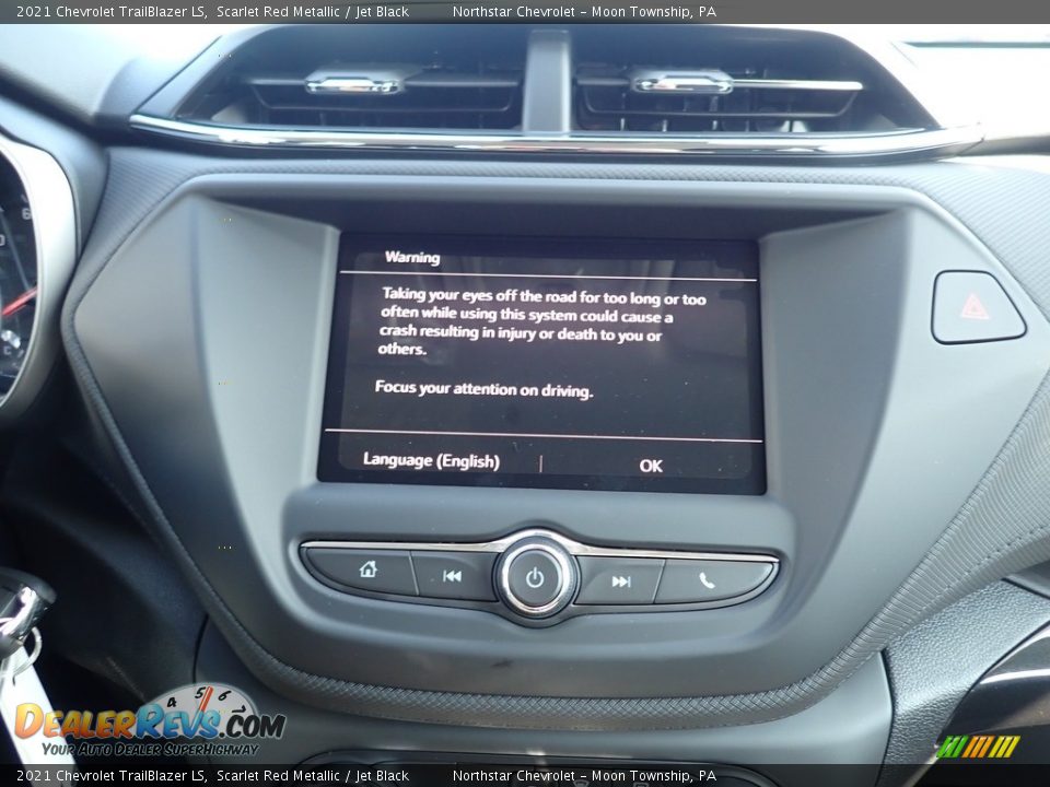 2021 Chevrolet TrailBlazer LS Scarlet Red Metallic / Jet Black Photo #16