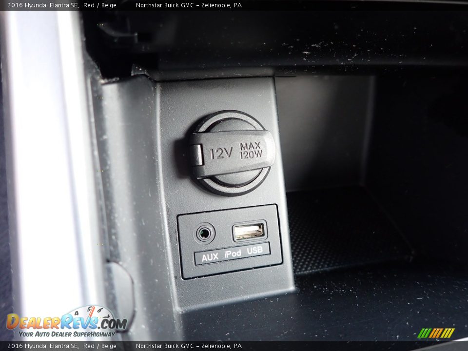 2016 Hyundai Elantra SE Red / Beige Photo #25