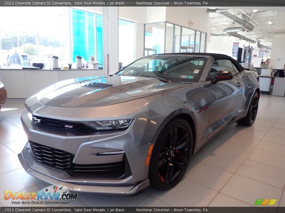 Satin Steel Metallic 2021 Chevrolet Camaro SS Convertible Photo #1