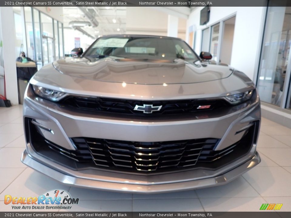 Satin Steel Metallic 2021 Chevrolet Camaro SS Convertible Photo #3