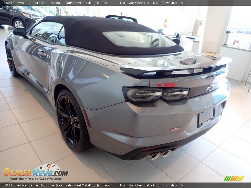 2021 Chevrolet Camaro SS Convertible Satin Steel Metallic / Jet Black Photo #7