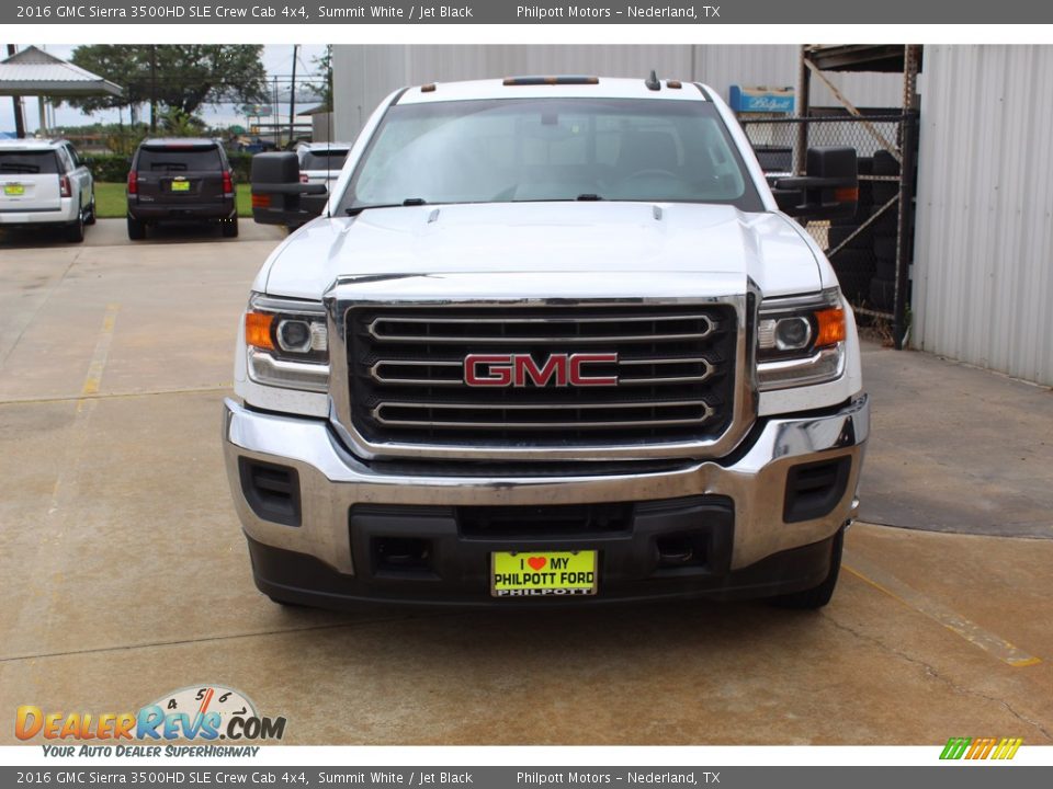 2016 GMC Sierra 3500HD SLE Crew Cab 4x4 Summit White / Jet Black Photo #3