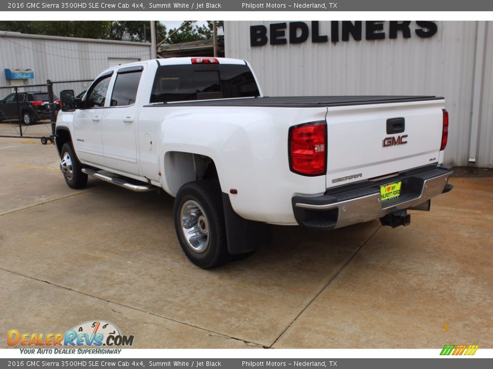 2016 GMC Sierra 3500HD SLE Crew Cab 4x4 Summit White / Jet Black Photo #8