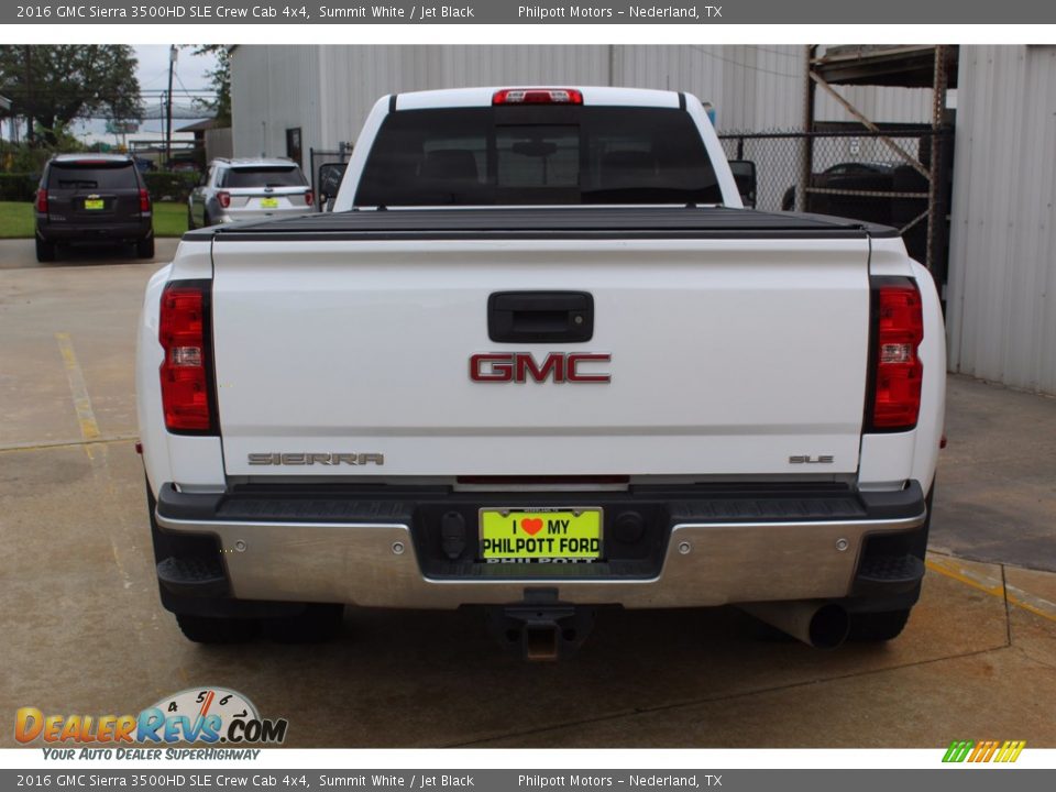 2016 GMC Sierra 3500HD SLE Crew Cab 4x4 Summit White / Jet Black Photo #9