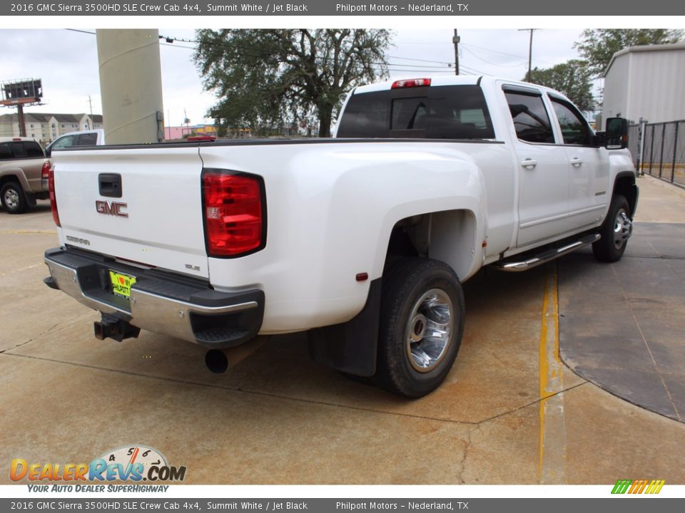 2016 GMC Sierra 3500HD SLE Crew Cab 4x4 Summit White / Jet Black Photo #10