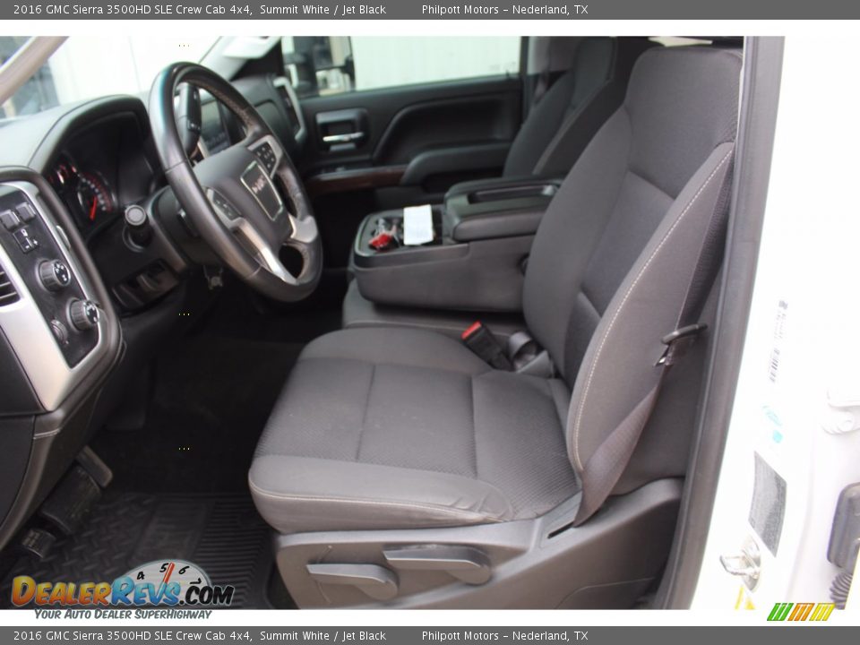Front Seat of 2016 GMC Sierra 3500HD SLE Crew Cab 4x4 Photo #15