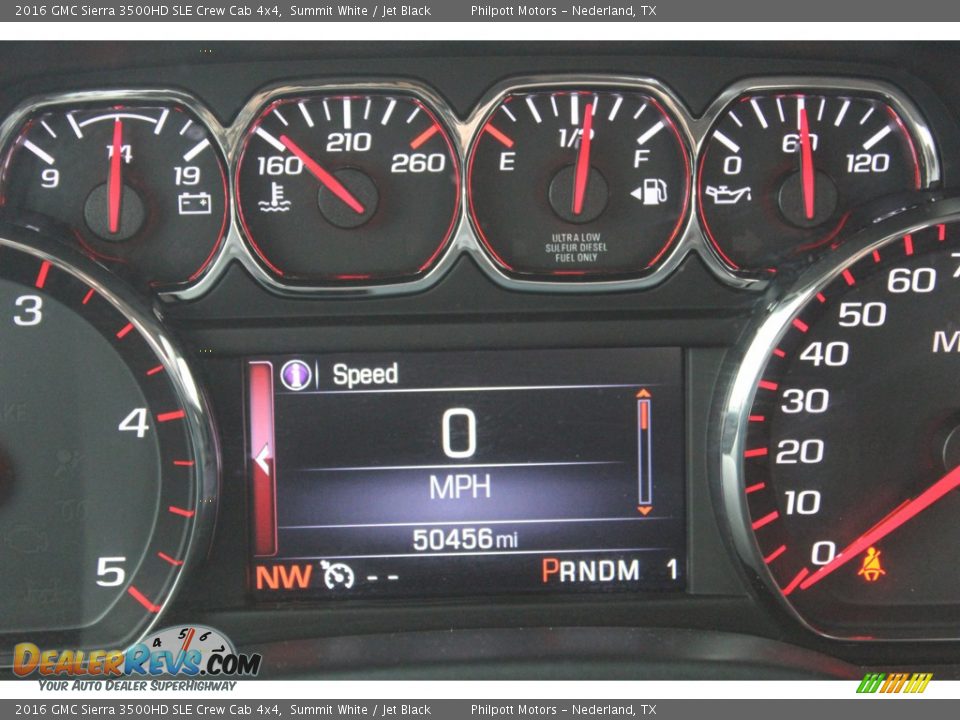 2016 GMC Sierra 3500HD SLE Crew Cab 4x4 Gauges Photo #19