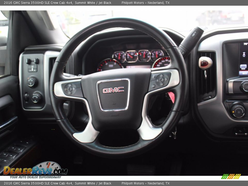 2016 GMC Sierra 3500HD SLE Crew Cab 4x4 Steering Wheel Photo #26