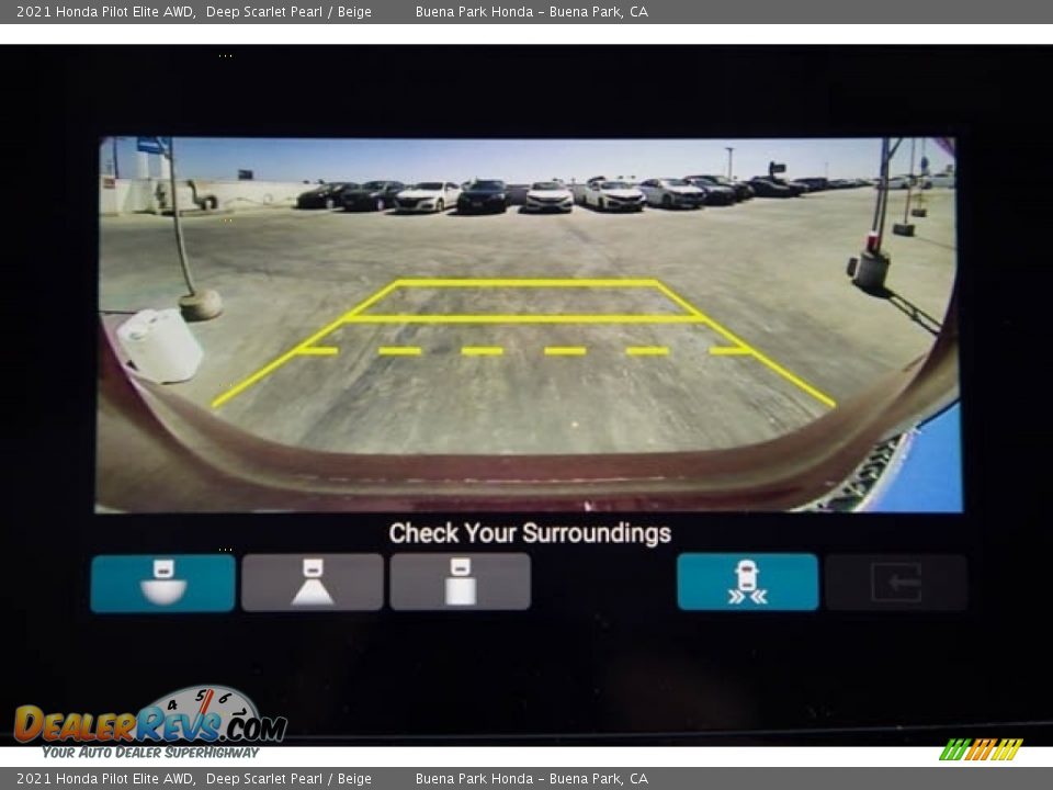 2021 Honda Pilot Elite AWD Deep Scarlet Pearl / Beige Photo #14