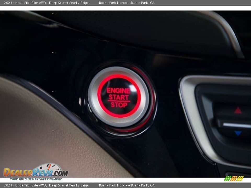 2021 Honda Pilot Elite AWD Deep Scarlet Pearl / Beige Photo #22