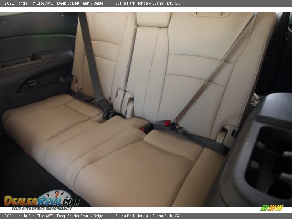 2021 Honda Pilot Elite AWD Deep Scarlet Pearl / Beige Photo #27